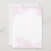 ソフトフローラ幾何学的フレーム結婚式の日付を保存 セーブザデート (裏面)