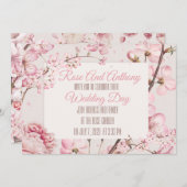 ソフトフローラ結婚式招待状 招待状 (正面/裏面)