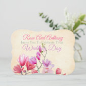 ソフトフローラ結婚式招待状 招待状 (スタンド正面)