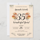 ソフトフローラ記念日お祝い 招待状 (正面)