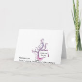 ソフトフローラ誕生日 カード (裏面)