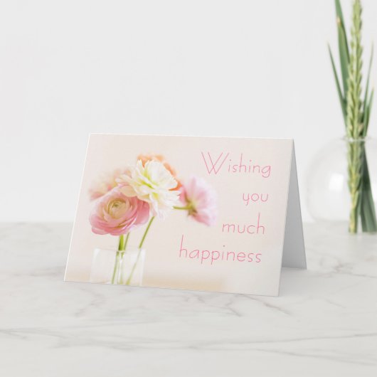 ソフトフローラ誕生日 カード (正面)