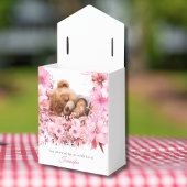 ソフトフローラ赤面テディベア赤ちゃんシャワー フェイバーボックス