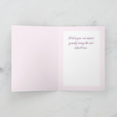 ソフトフローラ追悼悔やみや弔慰グリーティングカード カード (内部)