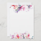 ソフトフローラ&アントラーベビーシャワー招待状 招待状 (裏面)