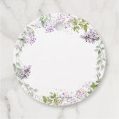 ソフトフード薄紫パープルフローラ結婚ズサンキュー フェイバータグ (裏面)