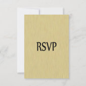 ソフトブラシ金ゴールドメニューRSVP 出欠カード (裏面)