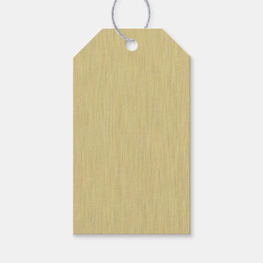 ソフトブラシ金ゴールド ギフトタグ (正面)