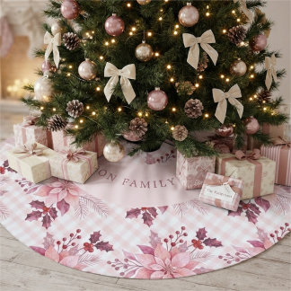 ソフトブラッシュフラワーポインセチア クリスマス HM26 フリース ツリースカート