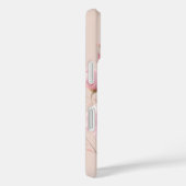 ソフトブラッシュフラワー カスタムネーム フラワー Case-Mate iPhoneケース (裏面 / 右)