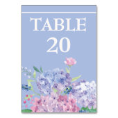 ソフトブルーあじさいウェディングレセプションダイニング テーブルナンバー (裏面)
