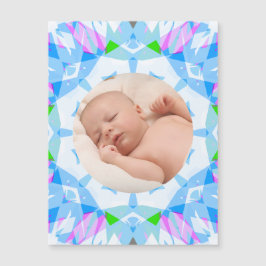 ソフトブルーかわいらしパステルカスタムズ写真母の日