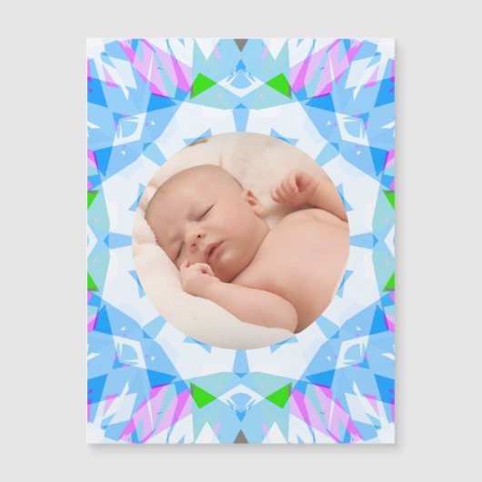 ソフトブルーかわいらしパステルカスタムズ写真母の日 (正面)