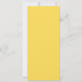 ソフトブルーとイエローウォーターのカラーフローラモチーフ 招待状 (裏面)