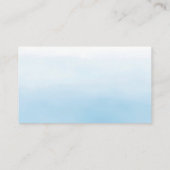 ソフトブルーとシルバーの赤ちゃんシャワーおむつラッフル エンクロージャーカード (裏面)