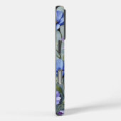 ソフトブルーとパープルのフローラ絵を描ズ Case-Mate iPhoneケース (裏面 / 右)