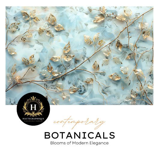 ソフトブルーと金ゴールドリーフティッシュペーパー 薄葉紙