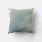 ソフトブルーと雲のヴィンテージ素朴装飾 クッション (裏面)