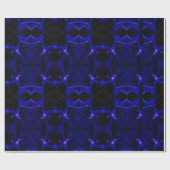 ソフトブルーのデザイナーラッピング紙 ラッピングペーパー (フラット)