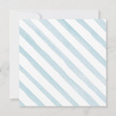 ソフトブルーのパンプキンは2つの誕生日のルースト・フローラル 招待状 (裏面)