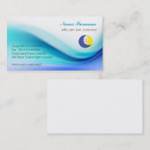 ソフトブルーの名刺 名刺 (正面/裏面)