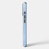 ソフトブルーの大理石抽象パターン Case-Mate iPhoneケース (裏面 / 左)