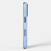 ソフトブルーの大理石抽象パターン Case-Mate iPhoneケース (裏面 / 右)