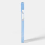 ソフトブルーの大理石抽象パターン Case-Mate iPhoneケース (裏面 / 左)