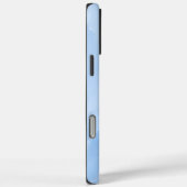 ソフトブルーの大理石抽象パターン Case-Mate iPhoneケース (裏面 / 右)