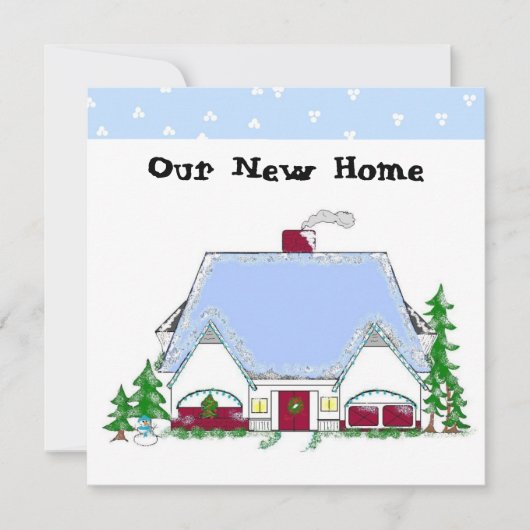 ソフトブルーの新しいホーム発表 案内状 (正面)