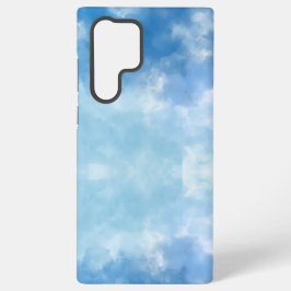 ソフトブルーの空 水彩雲 iPhoneケース Samsung Galaxy S22 Ultraケース