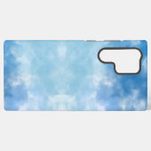 ソフトブルーの空 水彩雲 iPhoneケース Samsung Galaxyケース (裏面横)