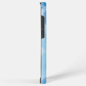 ソフトブルーの空 水彩雲 iPhoneケース Samsung Galaxyケース (右側面)