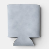 ソフトブルーの羊皮紙風デザイン 缶クーラー (裏面)