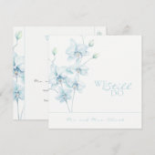 ソフトブルーの蘭の誓い更新25周年招待状 招待状 (正面/裏面)