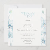 ソフトブルーの蘭の誓い更新25周年招待状 招待状 (裏面)