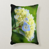 ソフトブルーアジサイの花 アクセントクッション (正面(垂直))