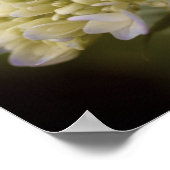 ソフトブルーアジサイ花ヴィンテージ色 ポスター (角)