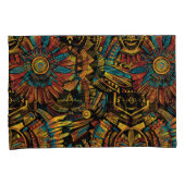 ソフトブルーアステカ「ドリーム」コットン枕ケース 枕カバー (正面右)