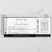 ソフトブルーイスラミボードパス結婚式招待状 招待状 (正面/裏面)