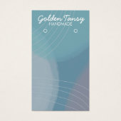 ソフトブルーイヤリングネックレスジュエリーディスプレイカード (正面)