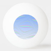 ソフトブルーウェーブデザイン 卓球ボール (裏面)