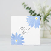 ソフトブルーウォーターのカラーデイジー サンキューカード (スタンド正面)