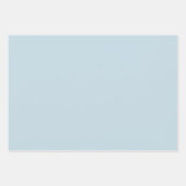 ソフトブルーウォーターカラーイースターエッグラッピング紙 ラッピングペーパーシート (正面3)