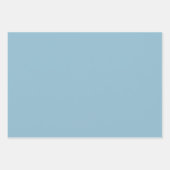 ソフトブルーウォーターカラーイースターエッグラッピング紙 ラッピングペーパーシート (正面2)