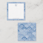 ソフトブルーウォーターカラーシーセルカスタムノートカード ノートカード (正面/裏面)