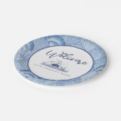 ソフトブルーウォーターカラーシーセルカスタム紙プレート ペーパープレート (アングル)