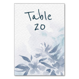 ソフトブルーウォーター離れカラーウェディングレセプション テーブルナンバー