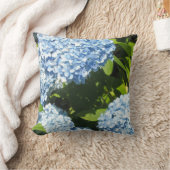 ソフトブルーエレガントアジサイ クッション (ブランケット)