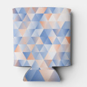 ソフトブルーオレンジ色の三角形 缶クーラー (裏面)